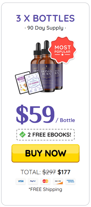 HoneyBurn buy now 3 bottles